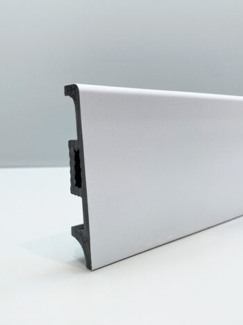 Плинтус DAS PROFIL 81х16х2000 мм Белая шагрень (107)