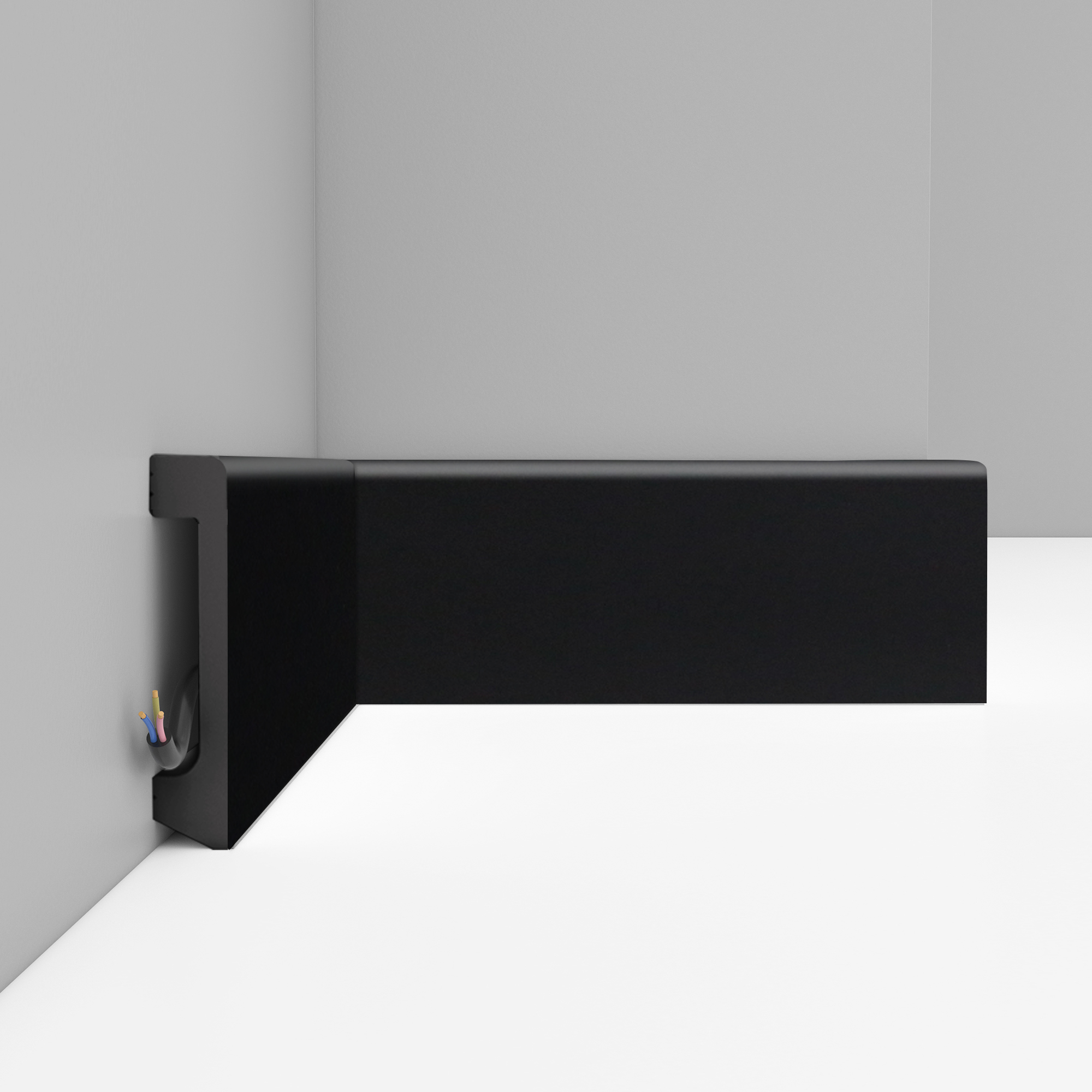 Плинтус напольный DECOMASTER D235-116 (80o17i2400мм) черный