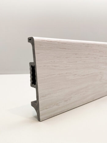 Плинтус DAS PROFIL 81х16х2000 мм Эш Уайт (106)