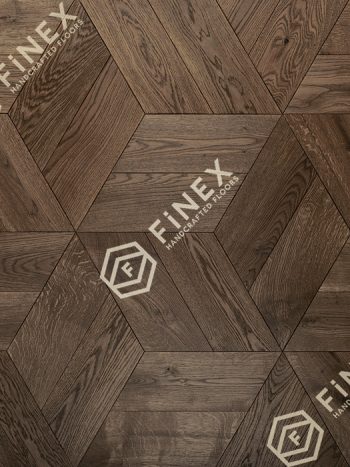 Модульный Паркет дуб Шереметьевская Чёрный орех (brushed)