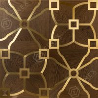 Модульный Паркет дуб Кастелло (модуль с латунью) Mississippi (brushed)