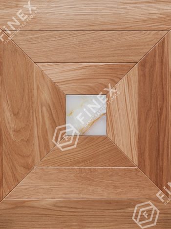 Модульный Паркет дуб Бриссон с камнем Оникс Натуральный (Brushed)