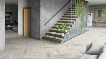 Кварцвинил замковый Tarkett Ambient House Рикки (Rickie), 675×135 в интерьере