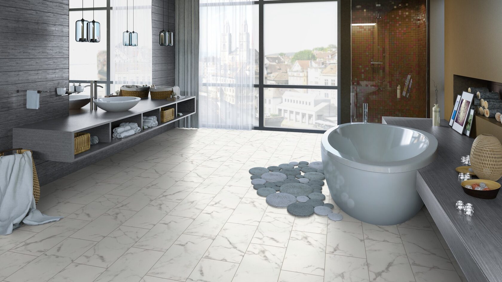 Кварцвинил замковый Tarkett Hip House Дарко (Darko), 580×300 в интерьере Кварцвинил замковый Tarkett Hip House Дарко (Darko), 580×300 в интерьере