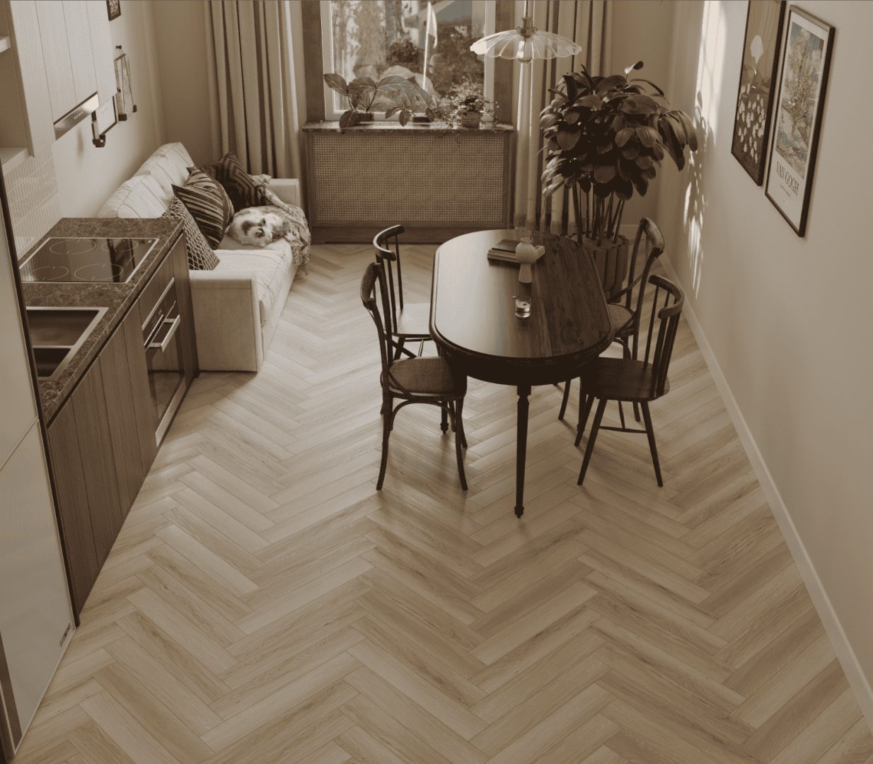 Ламинат Norland Herringbone Elegant Дуб Иония LF303-33 — фото 4 Ламинат Norland Herringbone Elegant Дуб Иония LF303-33 — фото 4