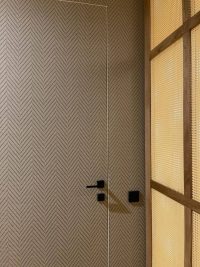 Плетёный винил для стен Hoffmann Walls 10 Бело-синяя ёлочка — фото 2